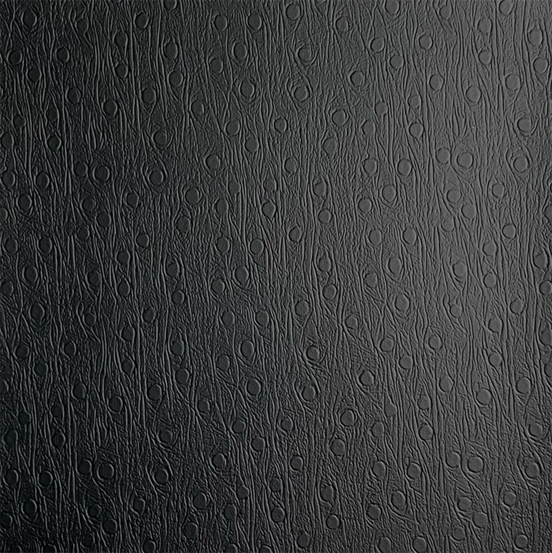 Kulit PVC hitam untuk sepatu